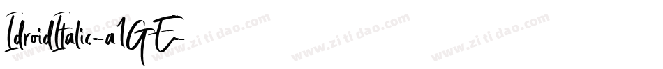 IdroidItalic-a1GE字体转换