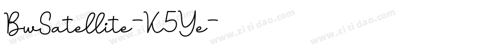 BwSatellite-K5Ye字体转换