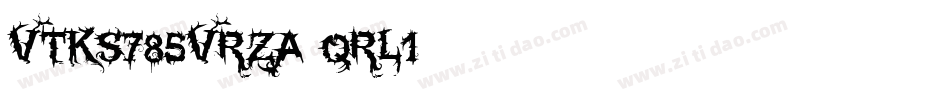 Vtks785Vrza-qRL1字体转换