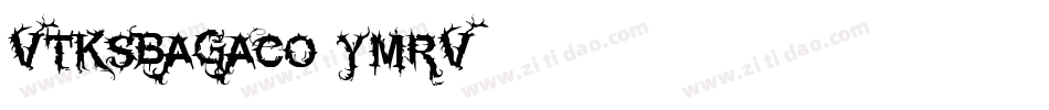 VtksBagaco-ymrV字体转换
