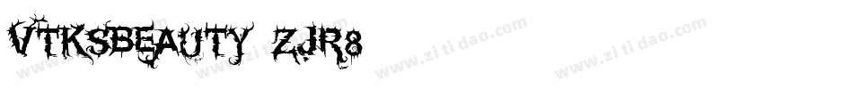 VtksBeauty-ZJR8字体转换