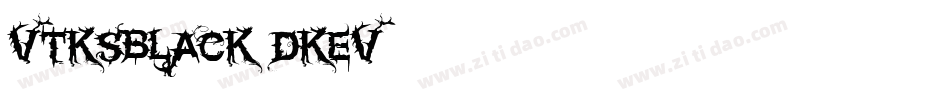 VtksBlack-dKEV字体转换