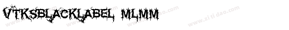 VtksBlackLabel-mlMm字体转换