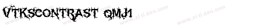 VtksContrast-qmj1字体转换