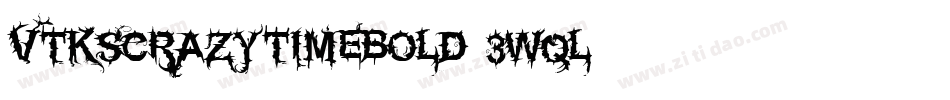 VtksCrazyTimeBold-3wqL字体转换