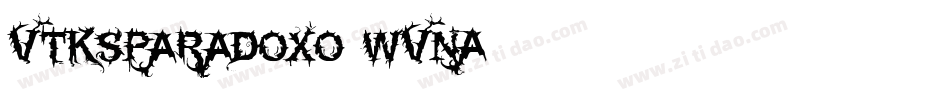 VtksParadoxo-WVnA字体转换