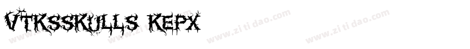 VtksSkulls-KEPX字体转换