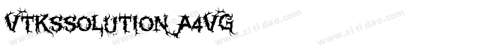 VtksSolution-A4vg字体转换