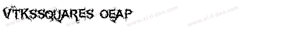 VtksSquares-OEaP字体转换