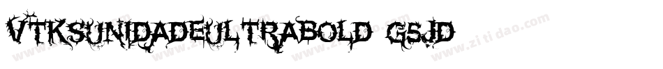 VtksUnidadeUltraBold-G5jD字体转换