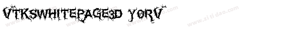 VtksWhitePage3D-y0RV字体转换