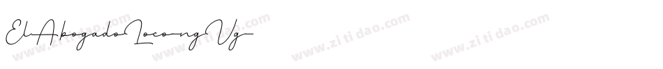 ElAbogadoLoco-ngVg字体转换 ElAbogadoLoco-ngVg字体转换