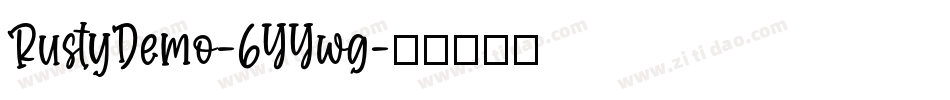 RustyDemo-6YYwg字体转换