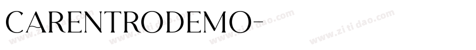 CarentroDEMO字体转换