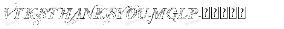 VtksThanksYou-MGLp字体转换