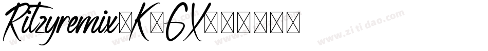 Ritzyremix-K1GX字体转换