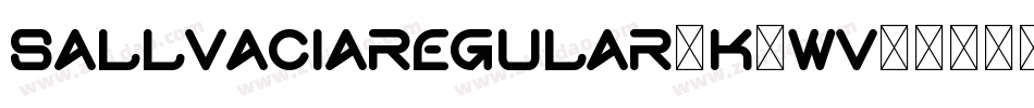SallvaciaRegular-K7WV7字体转换