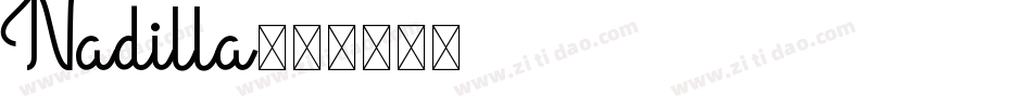Nadilla字体转换