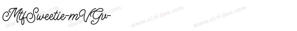 MtfSweetie-mVGv字体转换