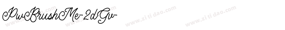 PwBrushMe-2dGv字体转换