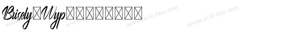 Brisely-Wyp19字体转换