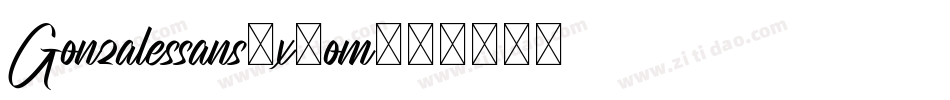 Gonzalessans-x8om字体转换