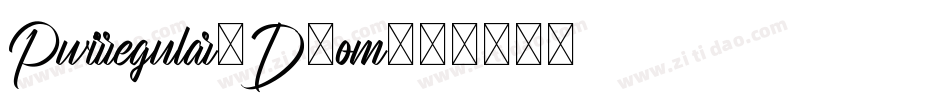 Pwirregular-D8om字体转换