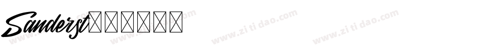 Sanderst字体转换