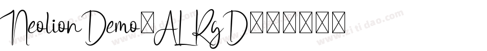 NeolionDemo-ALRgD字体转换