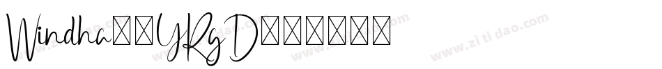 Windha-6YRgD字体转换