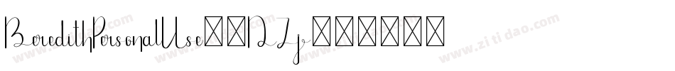 BeredithPersonalUse-5DZj字体转换 BeredithPersonalUse-5DZj字体转换