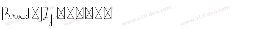 Broad-JZj字体转换 Broad-JZj字体转换