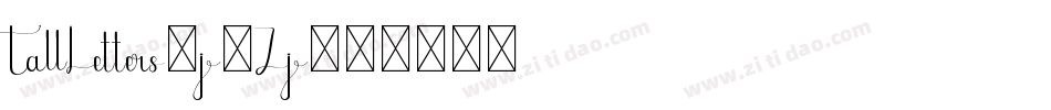 TallLetters-j1Zj字体转换