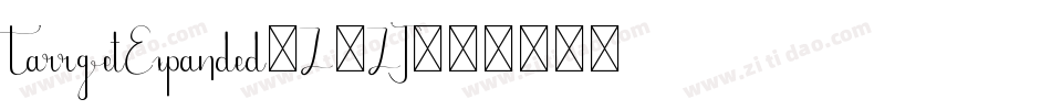 TarrgetExpanded-Z3ZJ字体转换