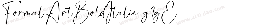 FormalArtBoldItalic-g1gE字体转换
