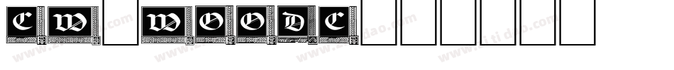 CW_WOODC字体转换