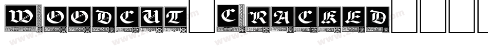 Woodcut-Cracked字体转换