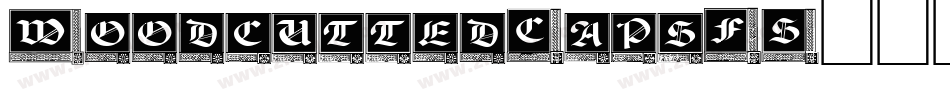WoodcuttedCapsFS字体转换