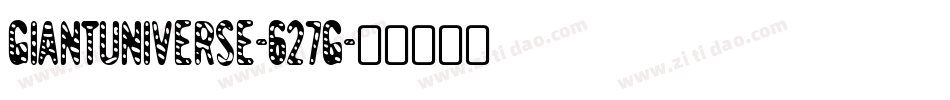 GiantUniverse-627g字体转换