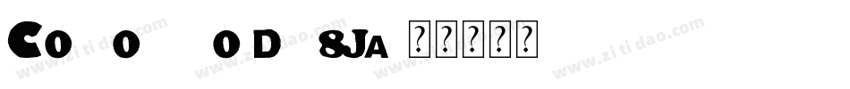 Comonsbold-z8Ja字体转换