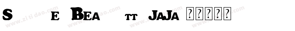 SummersBearbutts-JaJa字体转换
