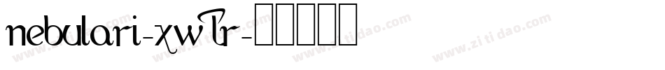 Nebulari-xWLr字体转换