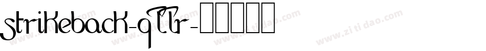 StrikeBack-qLLr字体转换