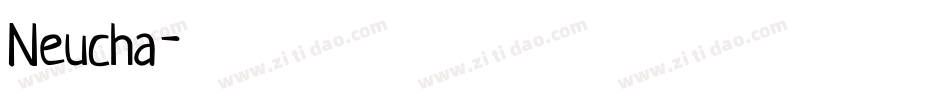 Neucha字体转换