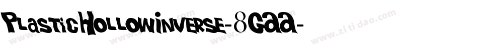 PlasticHollowInverse-8GAA字体转换