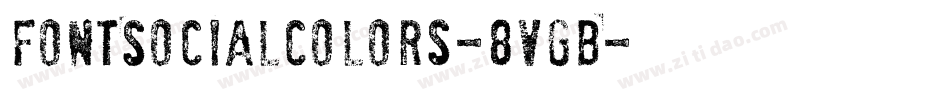 FontSocialColors-8VGB字体转换