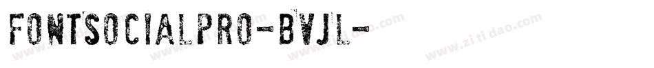 FontSocialPro-BVJl字体转换