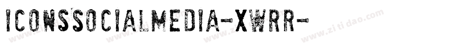 IconsSocialMedia-xWRr字体转换 IconsSocialMedia-xWRr字体转换