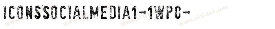 IconsSocialMedia1-1wP0字体转换 IconsSocialMedia1-1wP0字体转换