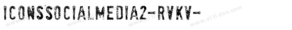 IconsSocialMedia2-RVKV字体转换 IconsSocialMedia2-RVKV字体转换